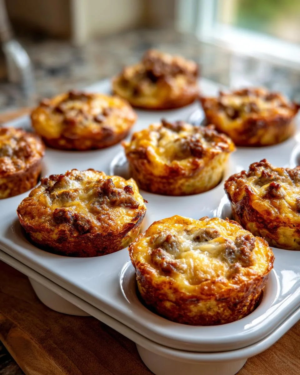 high-protein pancake sausage mini muffins - detail 4