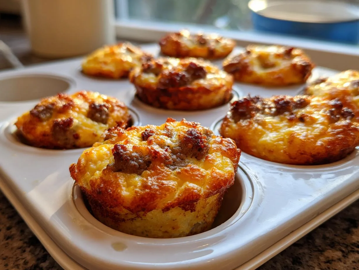 High-Protein Pancake Sausage Mini Muffins – 12g Protein Bliss