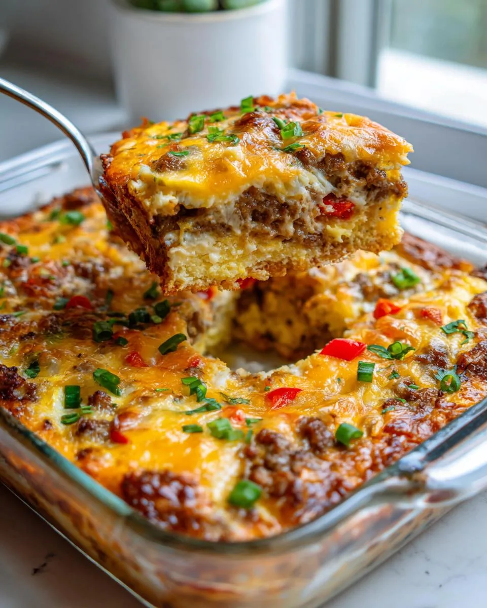 make-ahead breakfast casserole - detail 2