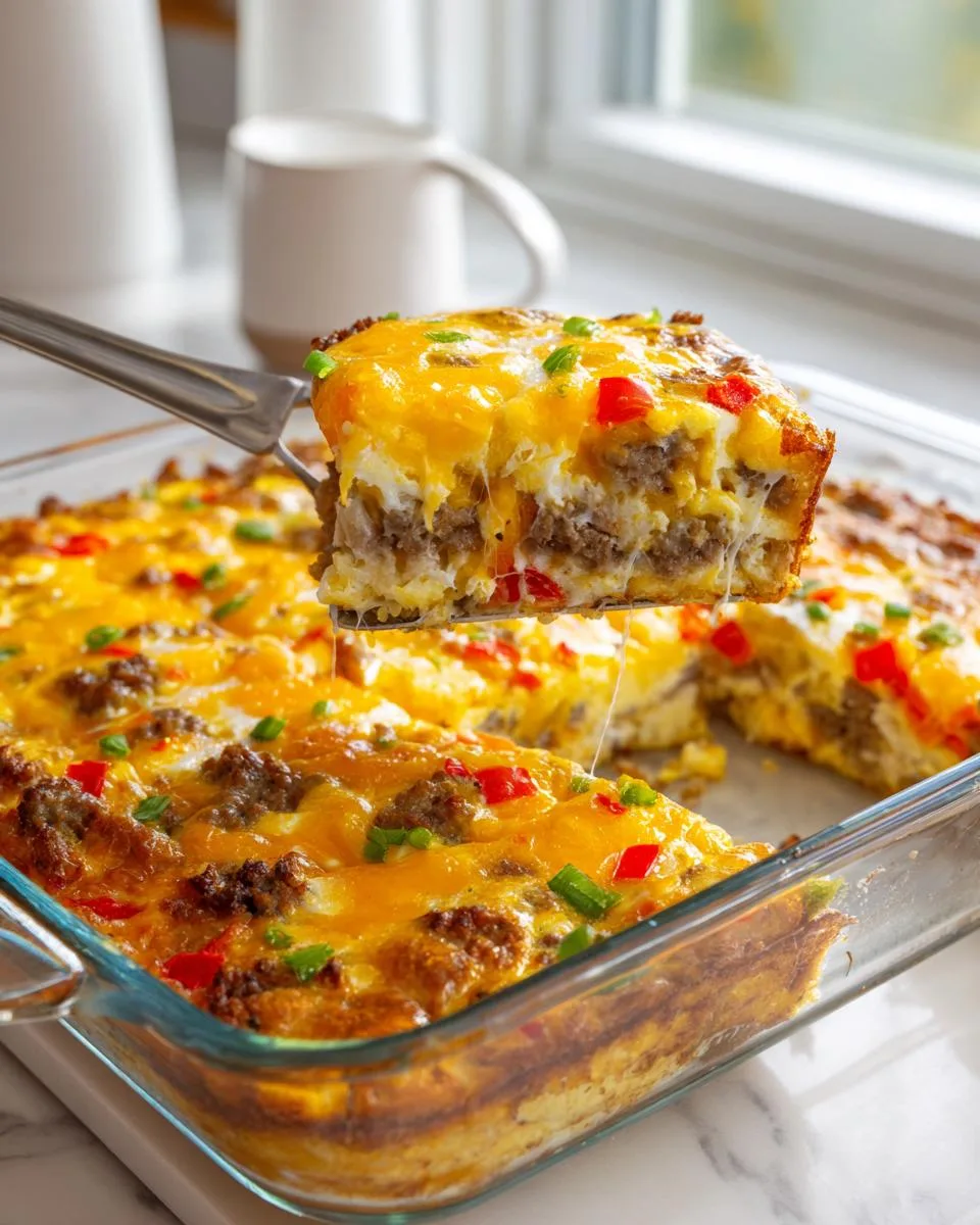 make-ahead breakfast casserole - detail 3