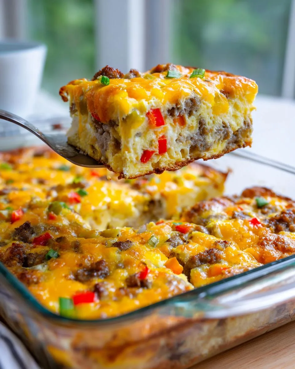 make-ahead breakfast casserole - detail 4
