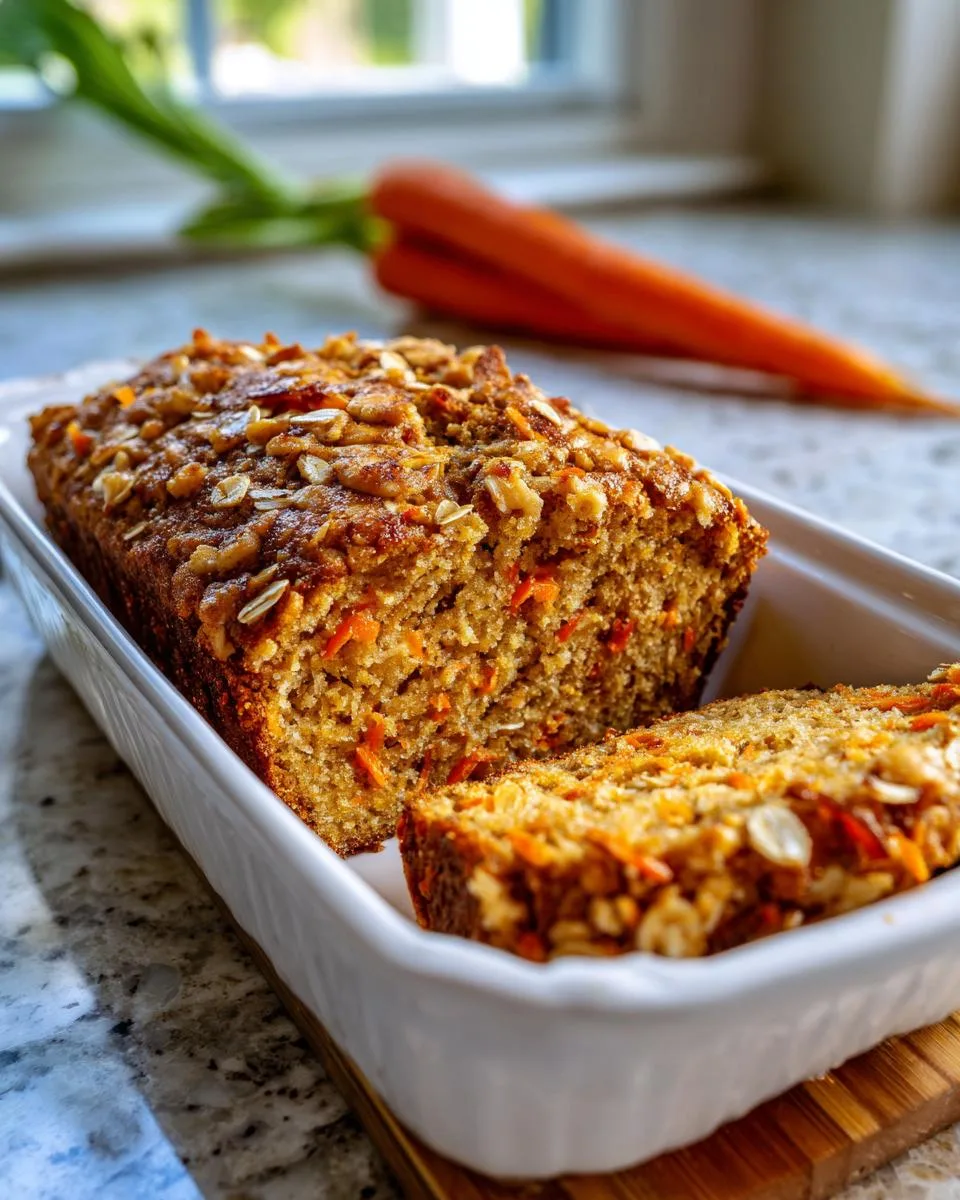 oatmeal carrot cake - detail 2