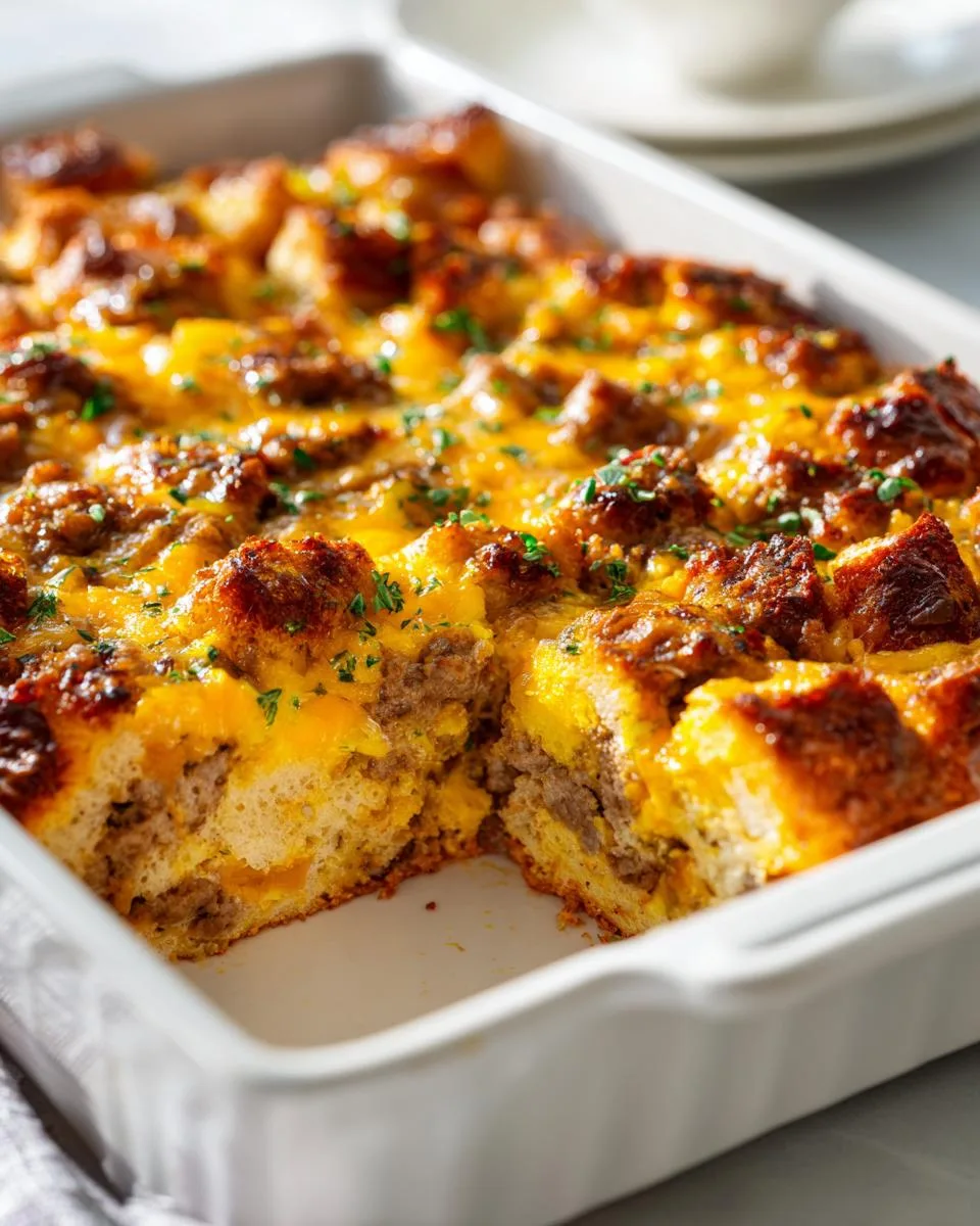 sausage breakfast casserole - detail 2