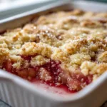 5 Ingredient Rhubarb Dump Cake