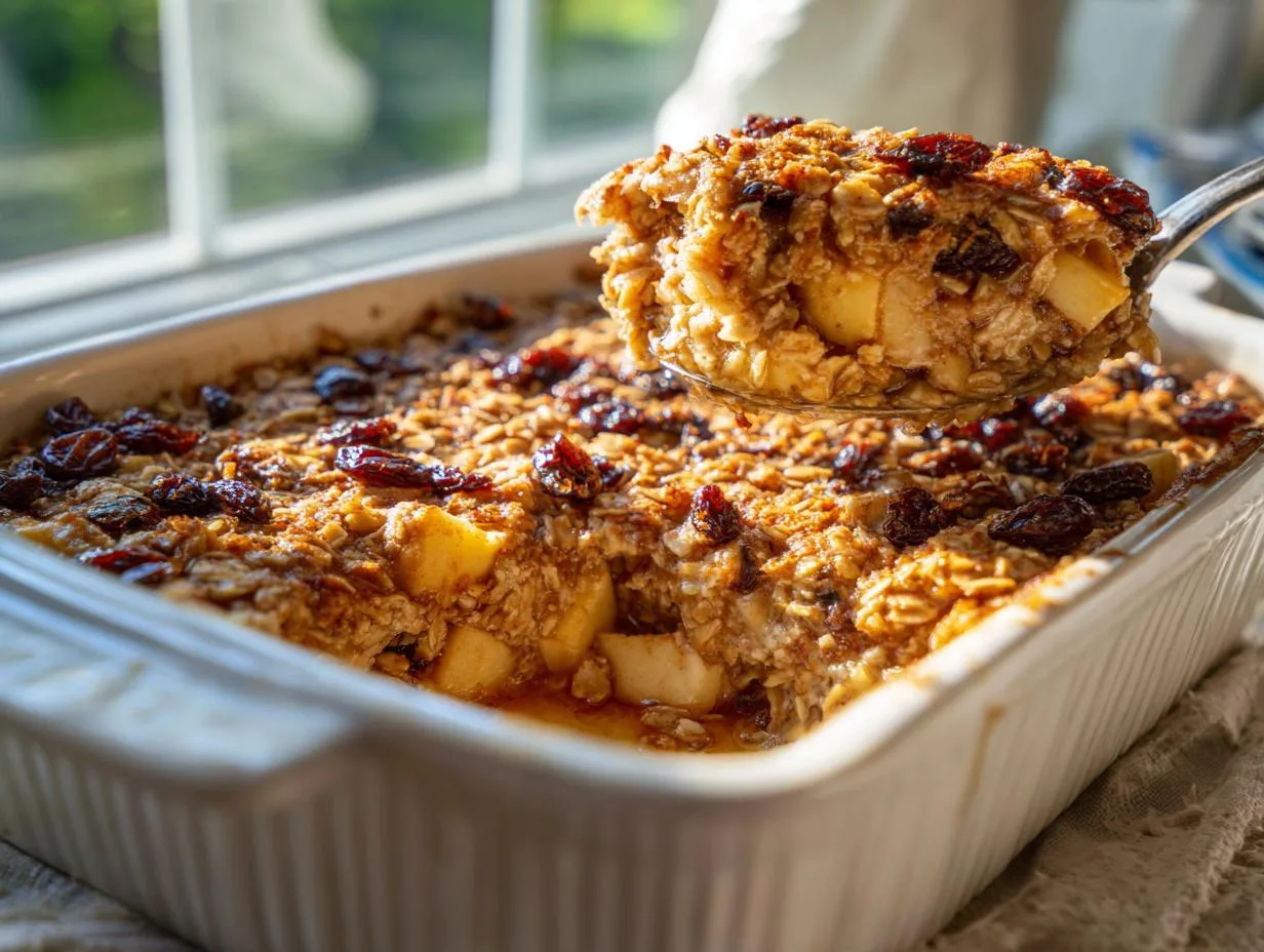 Irresistible Apple Cinnamon Baked Oatmeal in 10 Minutes