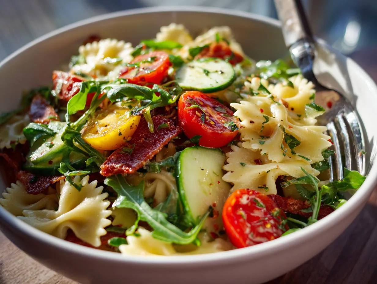 25-Minute BLT Pasta Salad Lunch Bowl That Steals the Show
