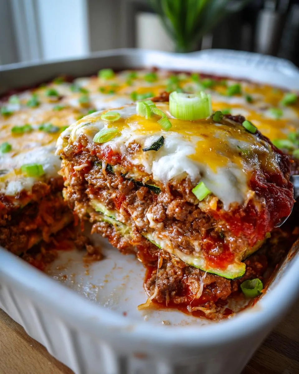 Beefy Zucchini Pizza Casserole - detail 4