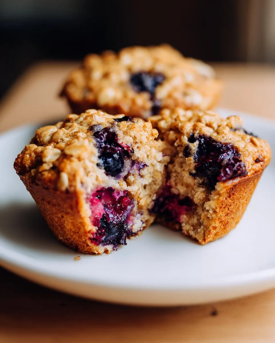 Berry Oatmeal Muffins - detail 4