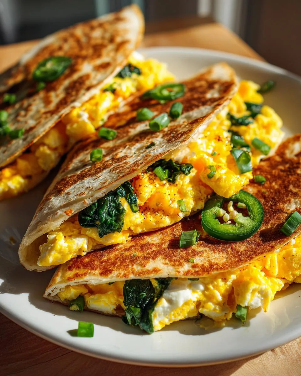 Breakfast Quesadilla Freezer Wraps - detail 2