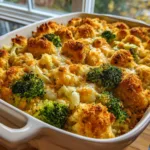 Broccoli Cauliflower Stuffing Casserole
