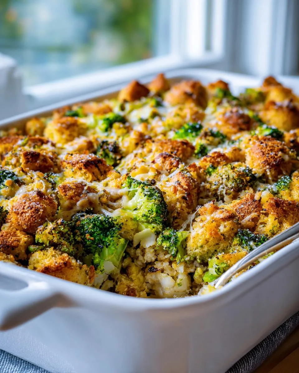Broccoli Cauliflower Stuffing Casserole - detail 2