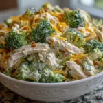 Broccoli Cheddar Chicken Salad Bowl