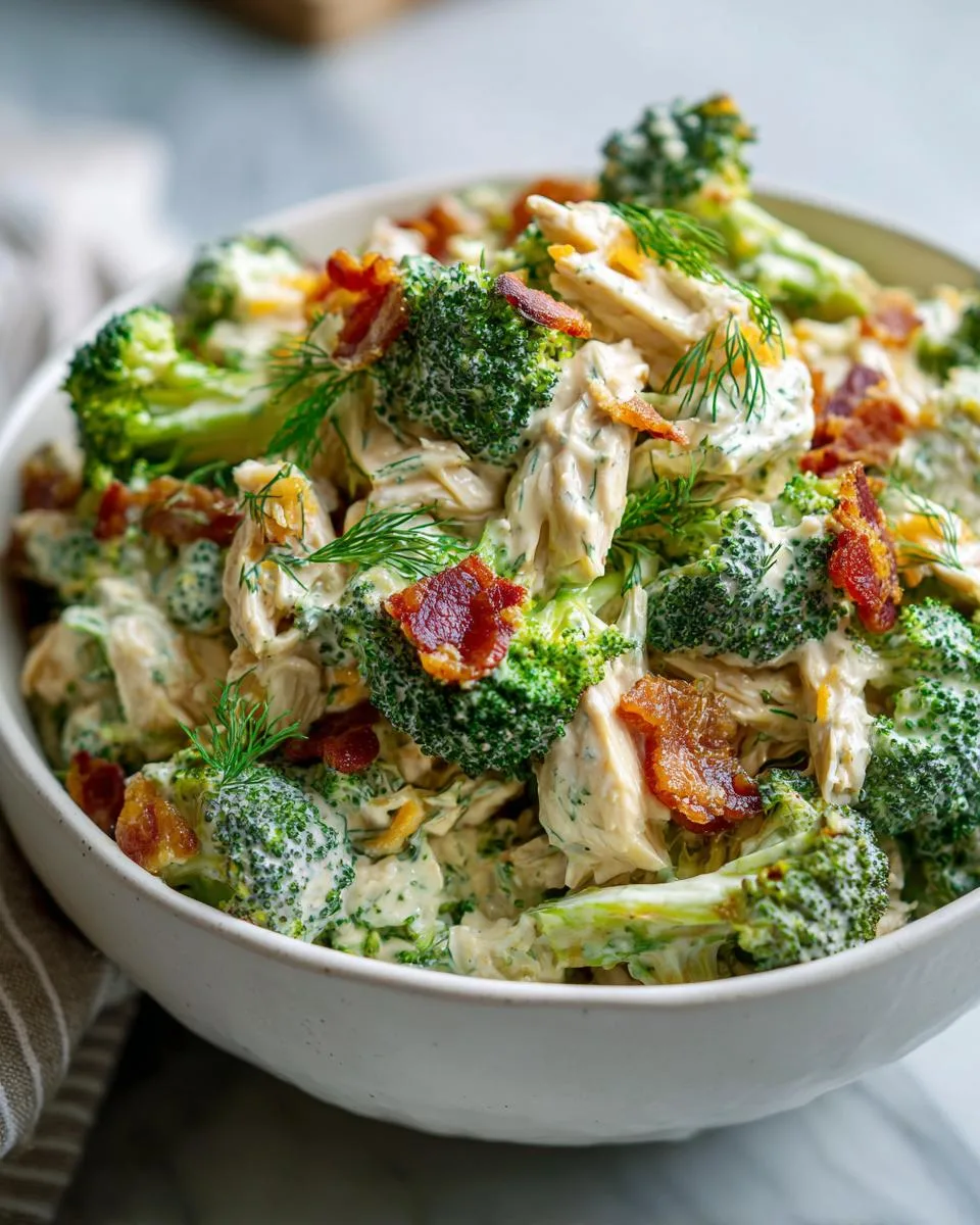 Broccoli Cheddar Chicken Salad Bowl - detail 2