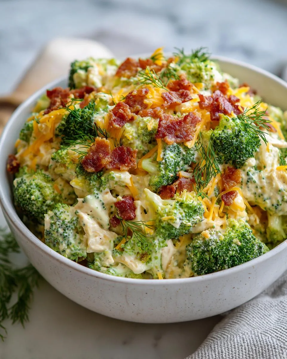 Broccoli Cheddar Chicken Salad Bowl - detail 3
