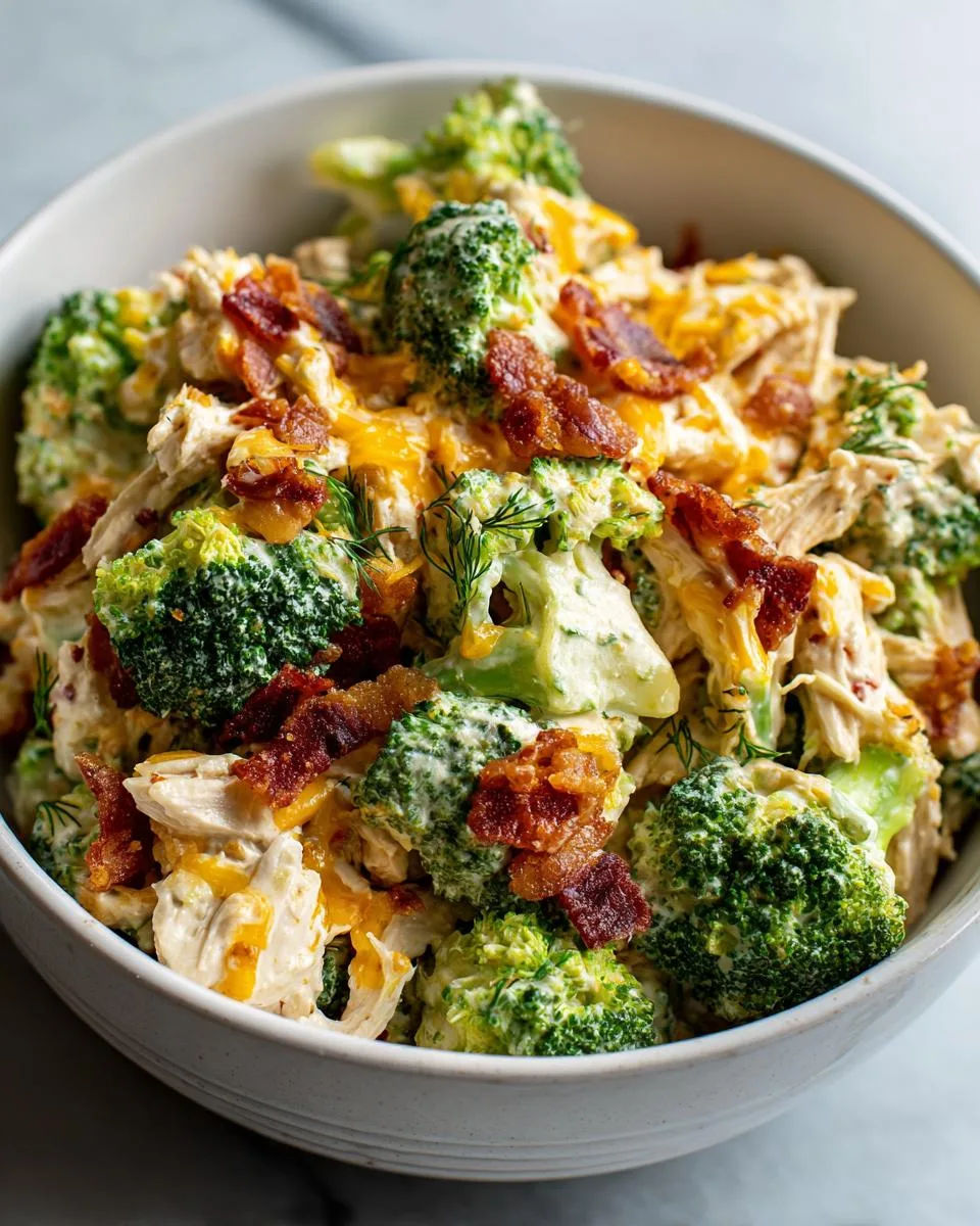 Broccoli Cheddar Chicken Salad Bowl - detail 4