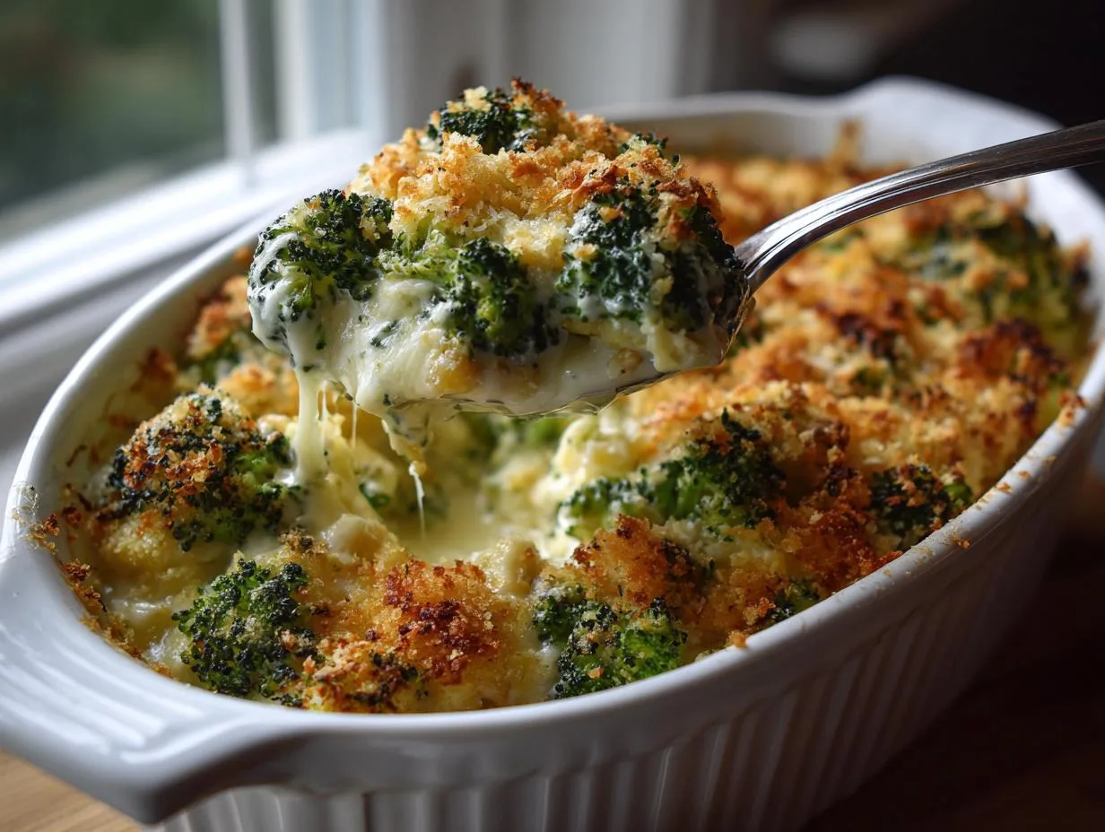 Creamy Broccoli Parmesan Casserole Recipe – Easy & Delicious