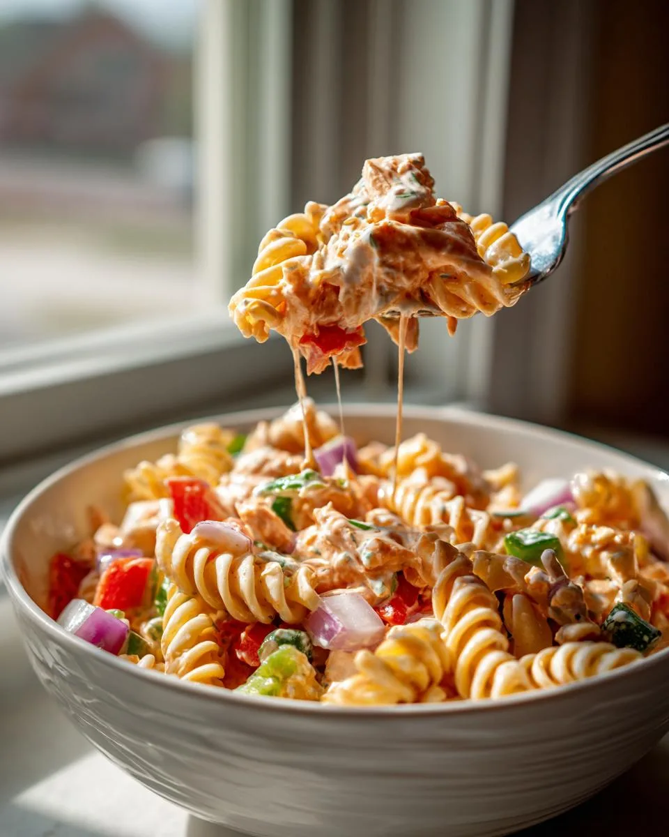 Buffalo Chicken Ranch Pasta Salad - detail 2