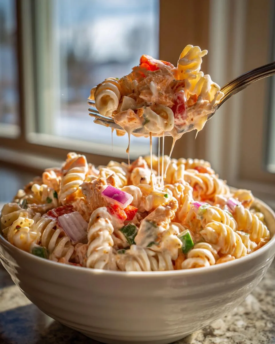 Buffalo Chicken Ranch Pasta Salad - detail 3