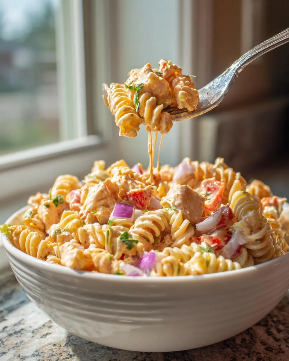 Buffalo Chicken Ranch Pasta Salad - detail 4