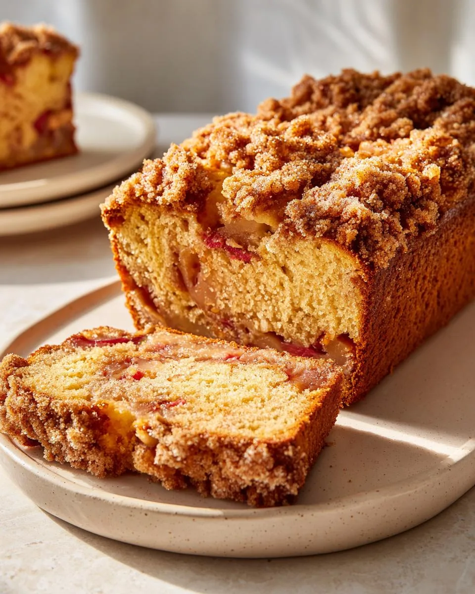 Buttermilk Rhubarb Bread Loaf - detail 4