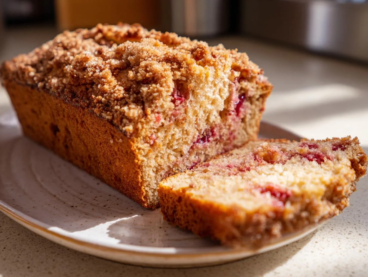 Irresistible Buttermilk Rhubarb Bread Loaf in 1 Hour
