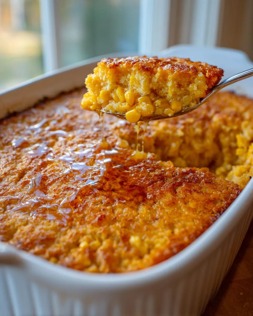 Buttery Scalloped Corn Casserole - detail 2