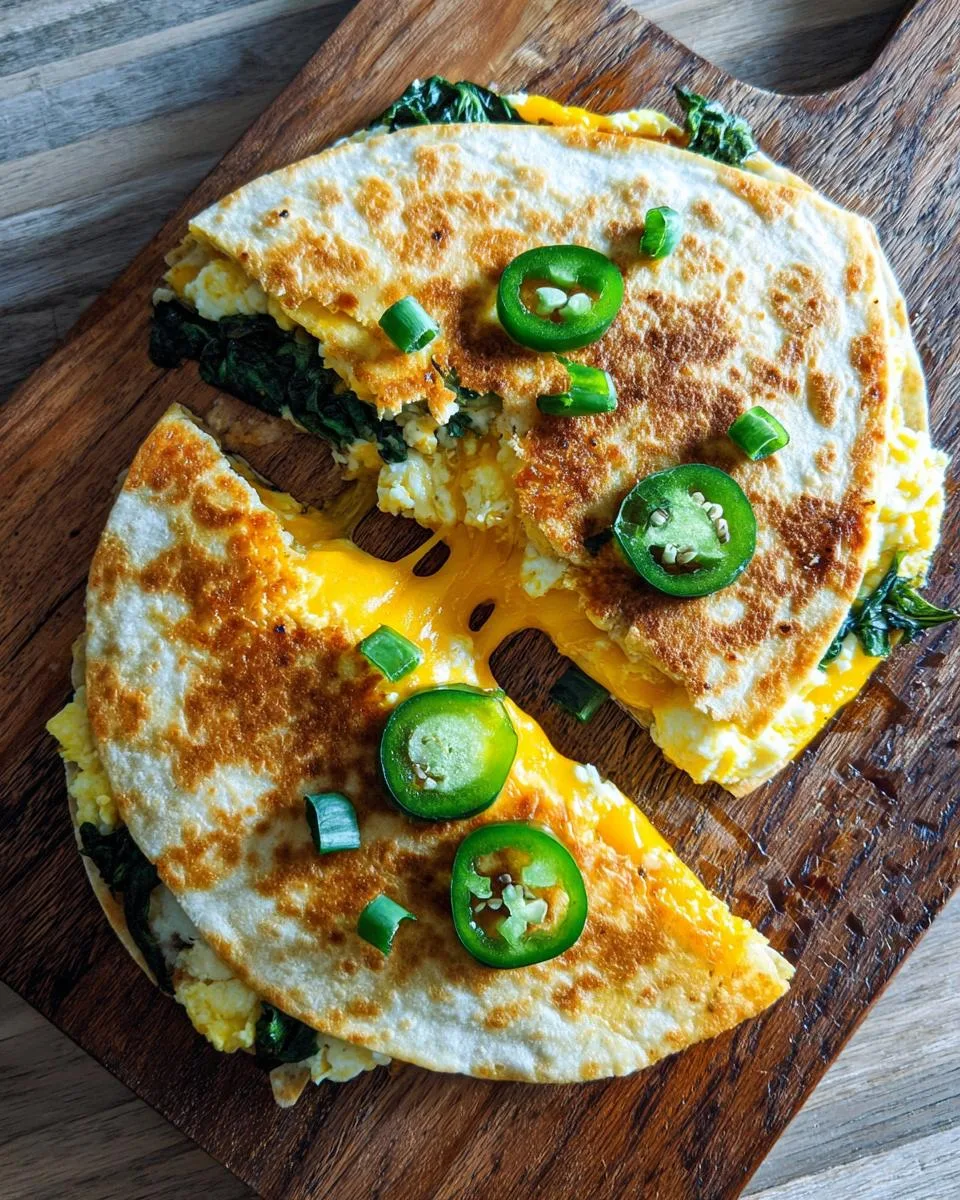 Cheddar Egg Breakfast Quesadillas - detail 2