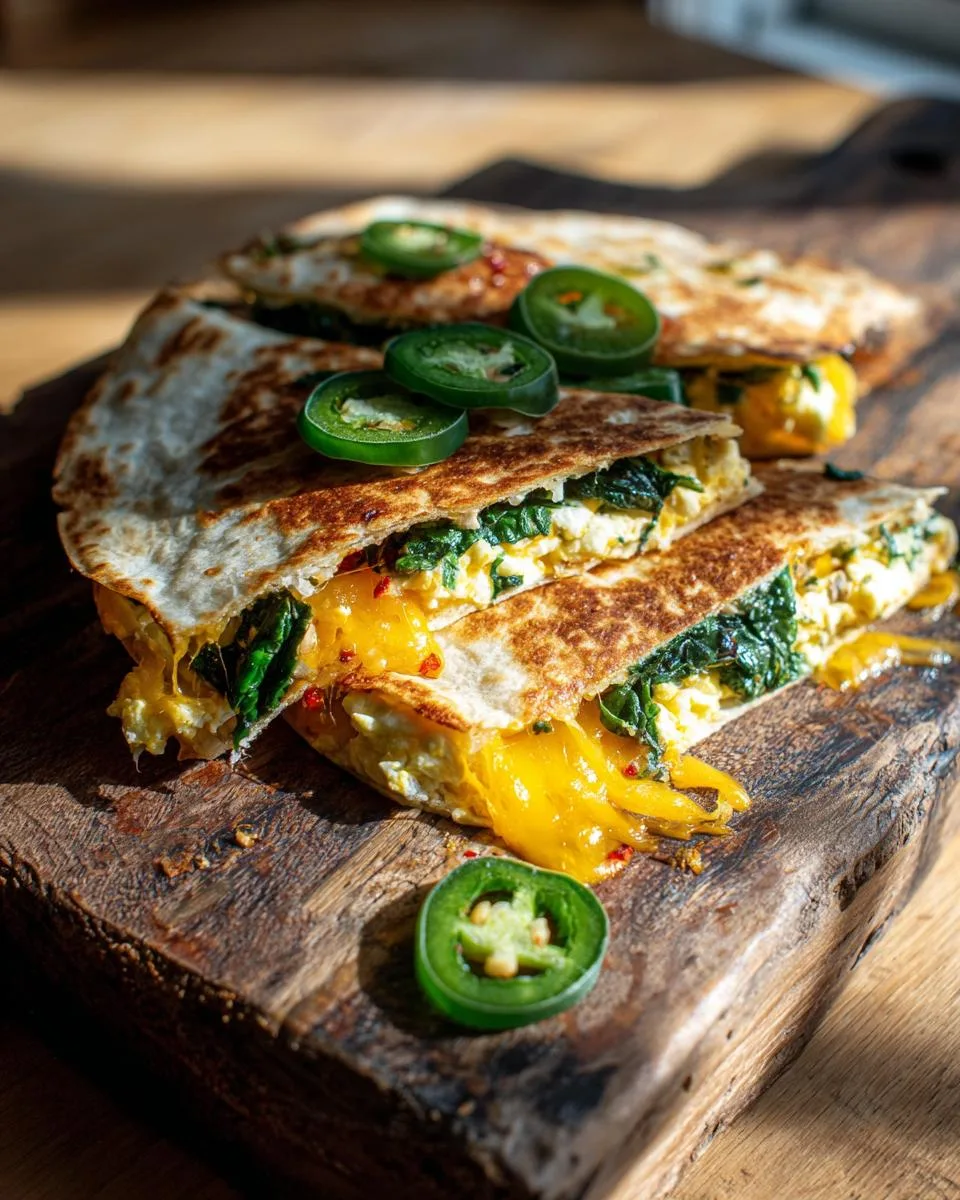Cheddar Egg Breakfast Quesadillas - detail 3