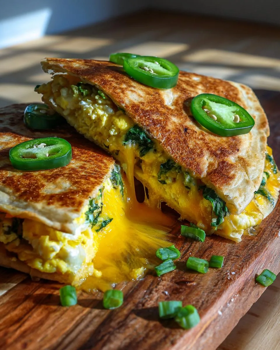 Cheddar Egg Breakfast Quesadillas - detail 4