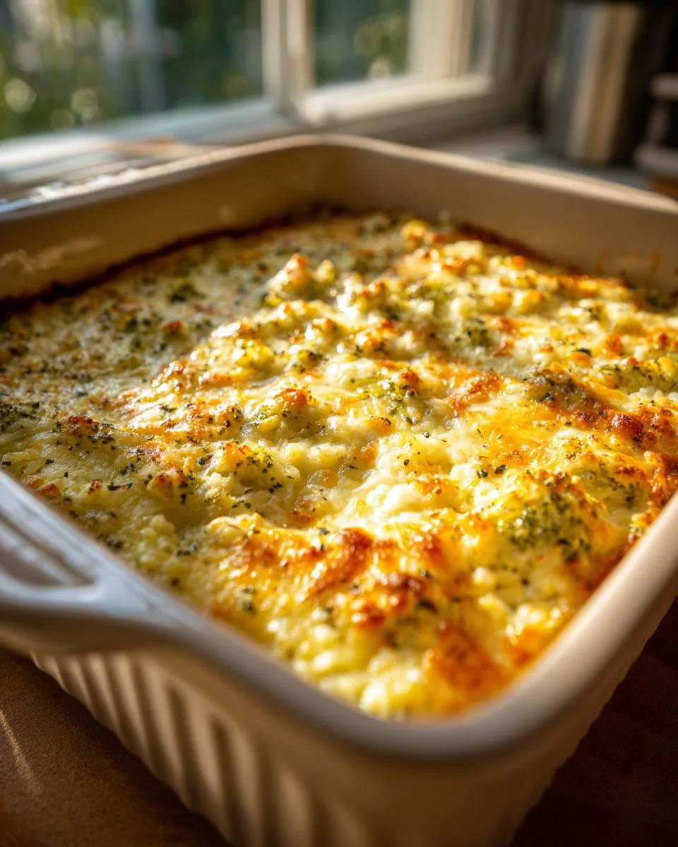 Cheesy Broccoli Rice Casserole - detail 2