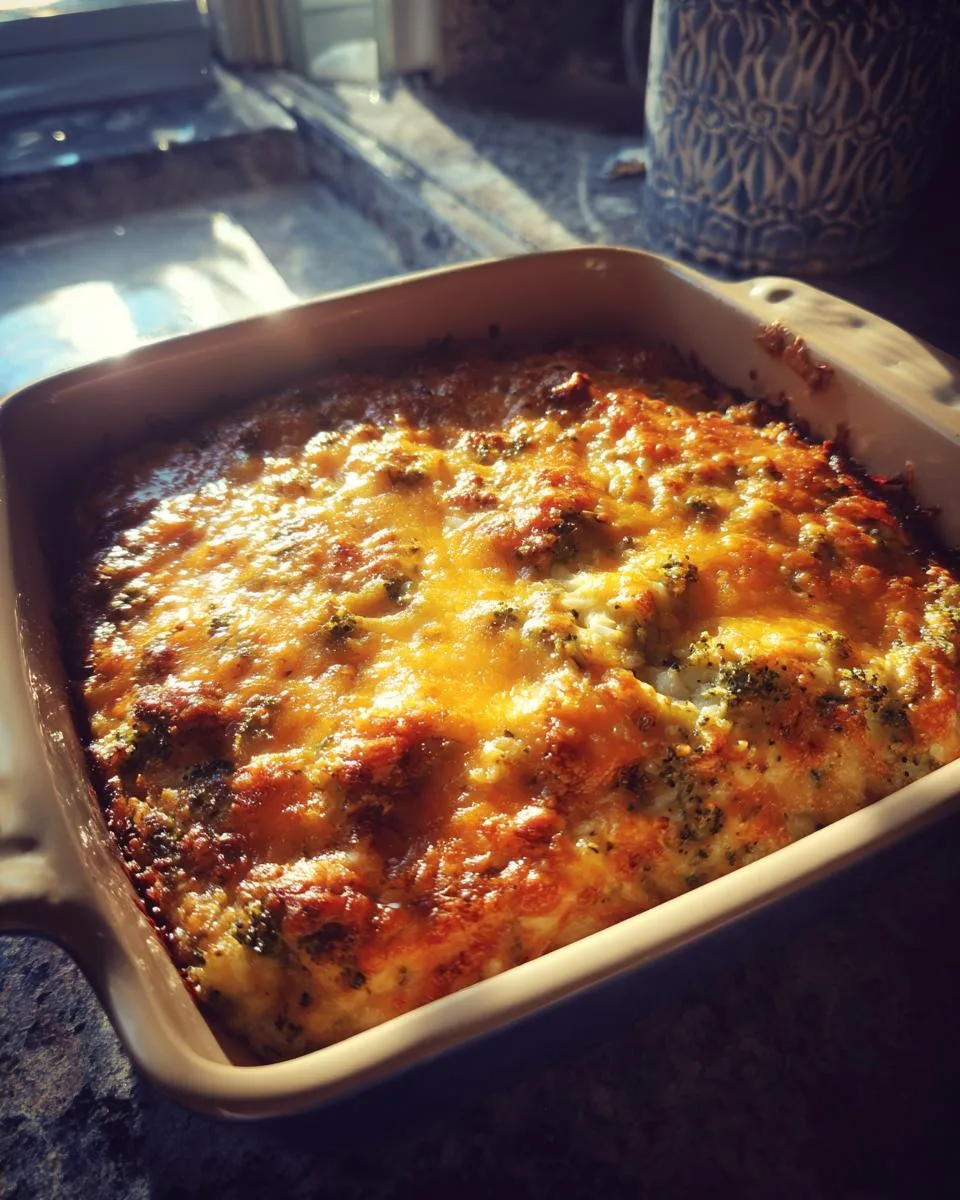 Cheesy Broccoli Rice Casserole - detail 3