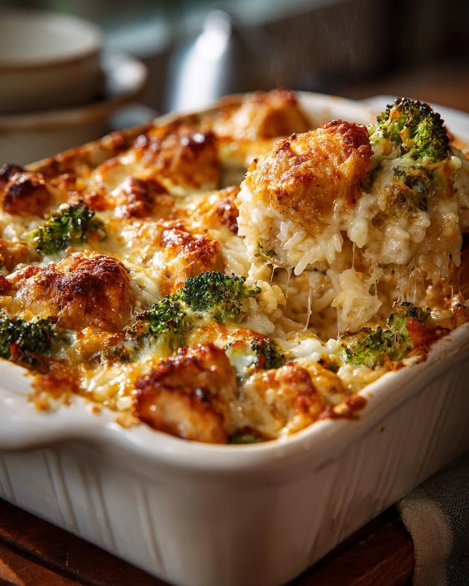Cheesy Chicken Broccoli Rice Bake - detail 3