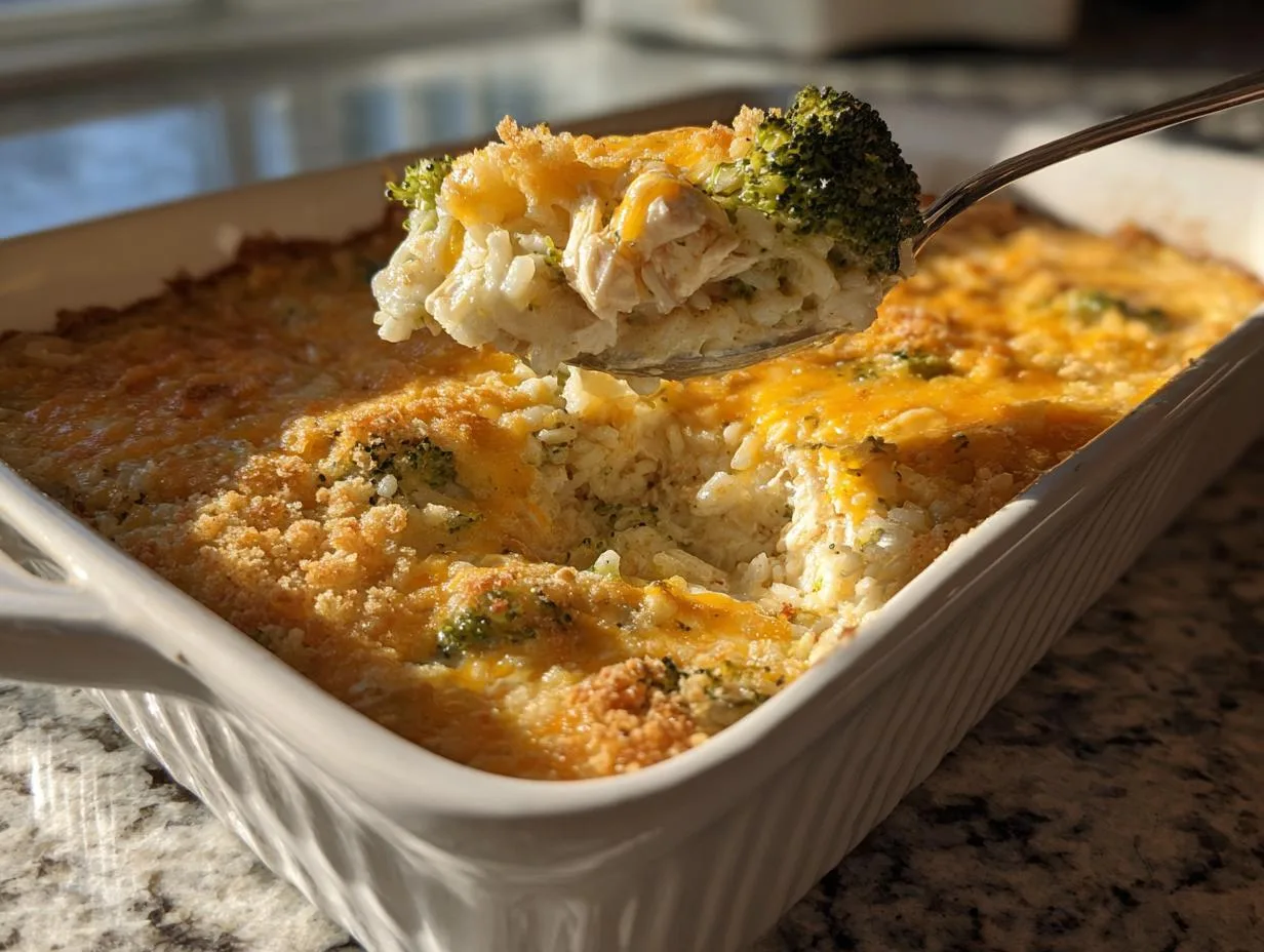 Ultimate Cheesy Chicken Broccoli Rice Casserole in 40 Minutes