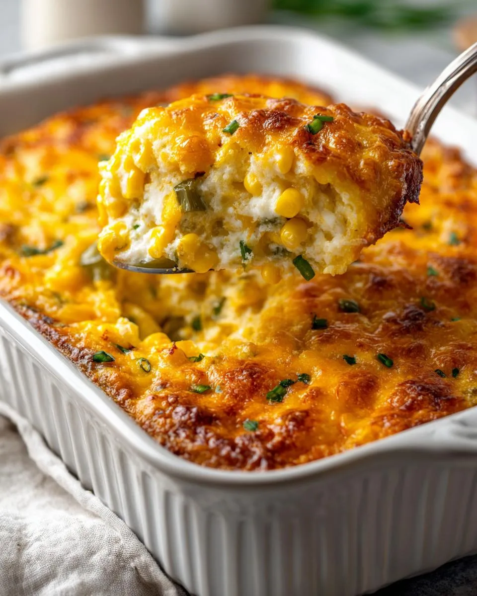 Cheesy Corn Casserole Recipe - detail 2
