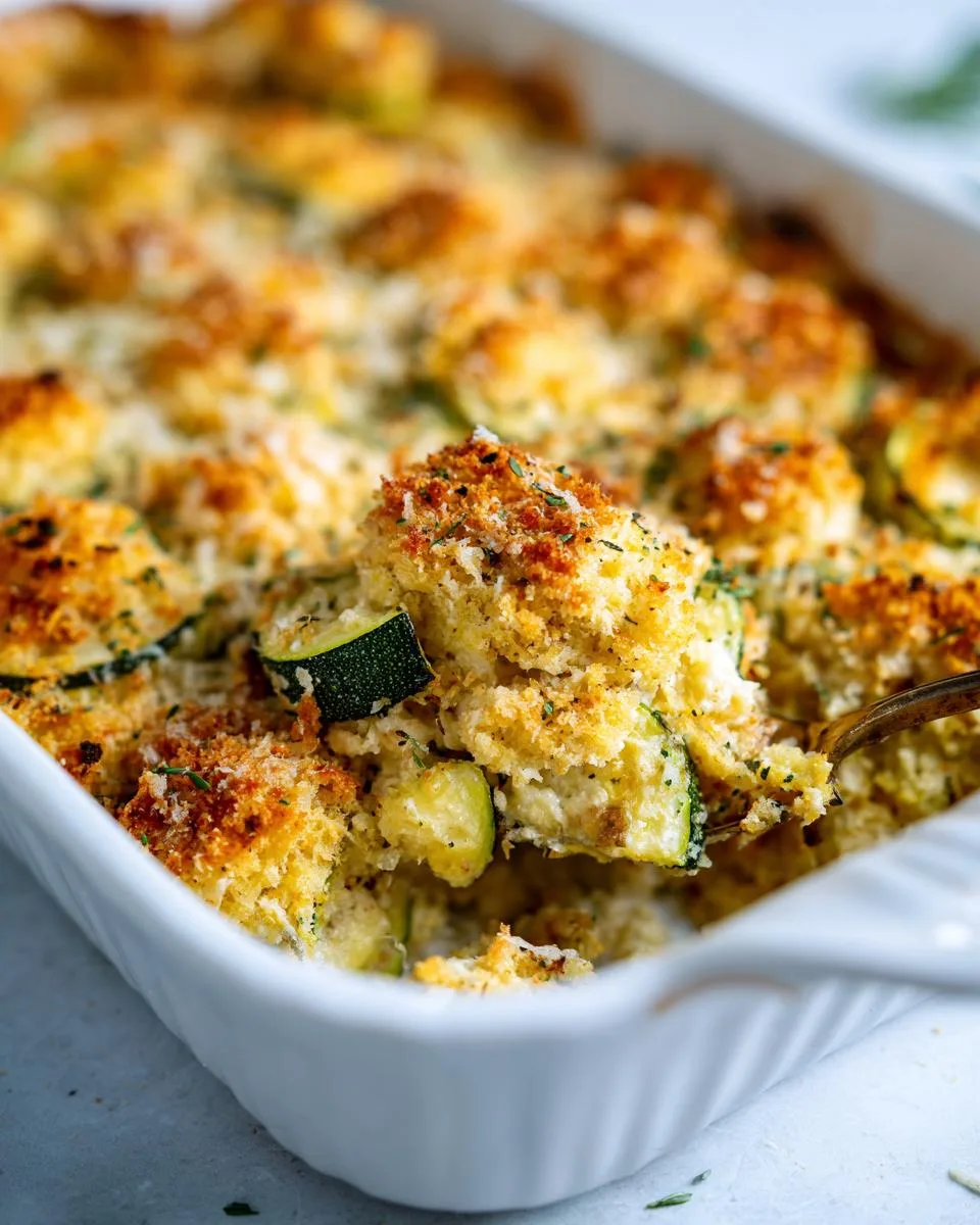 Cheesy Garden Zucchini Casserole - detail 2