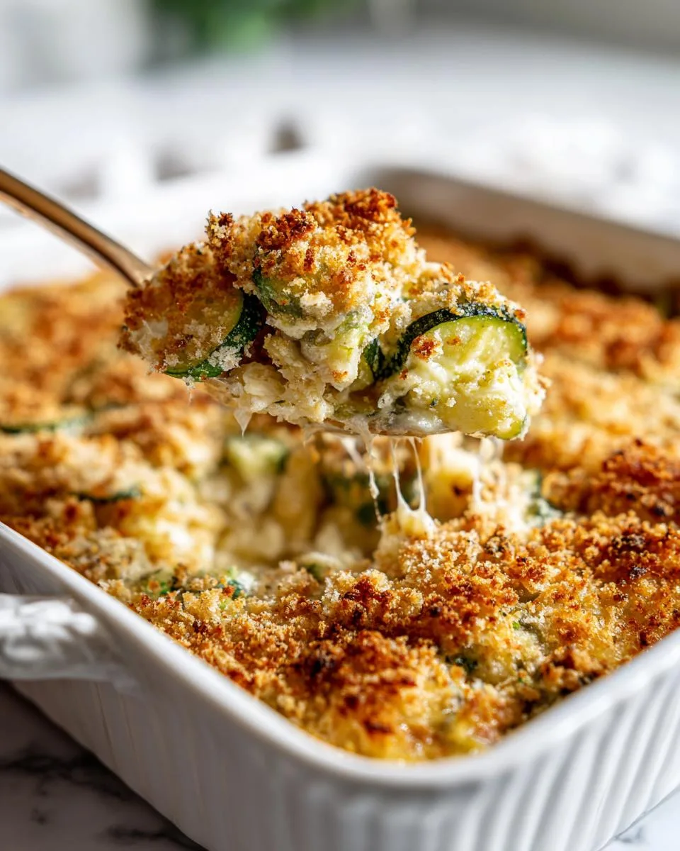 Cheesy Garden Zucchini Casserole - detail 3