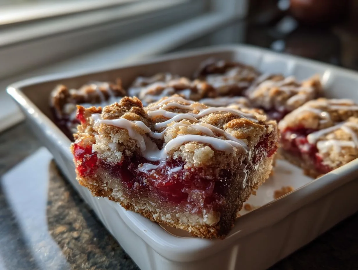 5-Star Cherry Crumble Pie Bars That Disappear Instantly