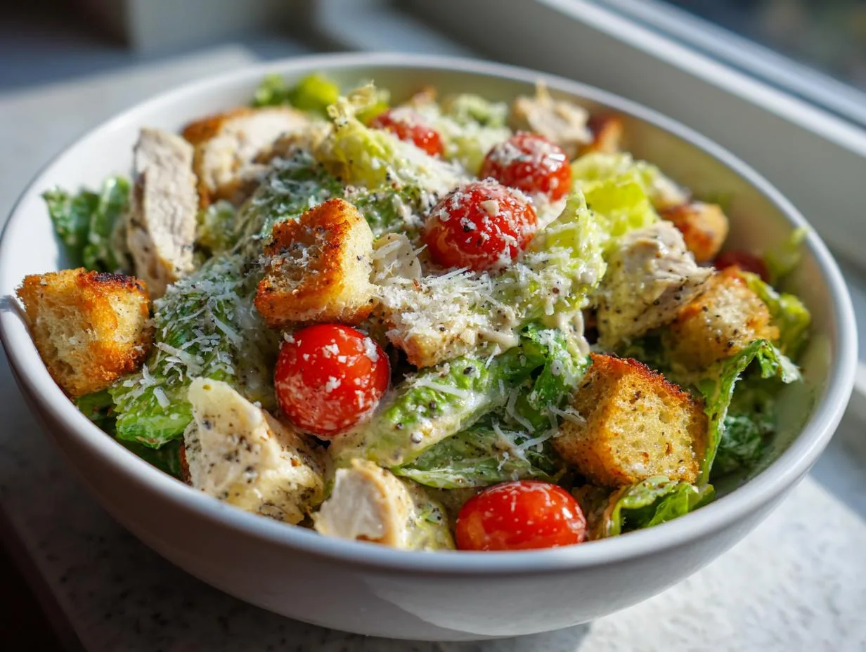 25g Chicken Caesar Crunch Protein Salad You’ll Crave