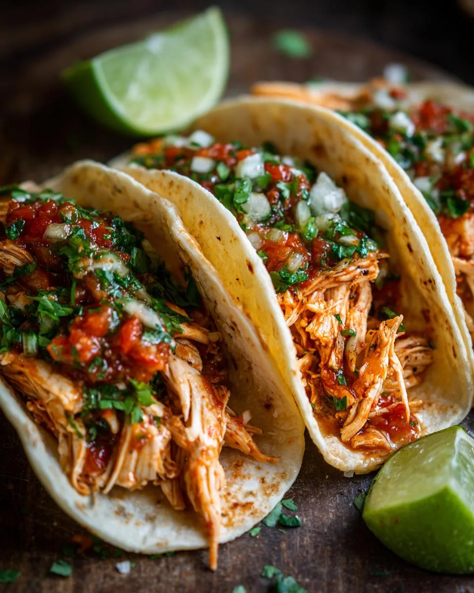Cilantro Lime Chicken Tacos - detail 2