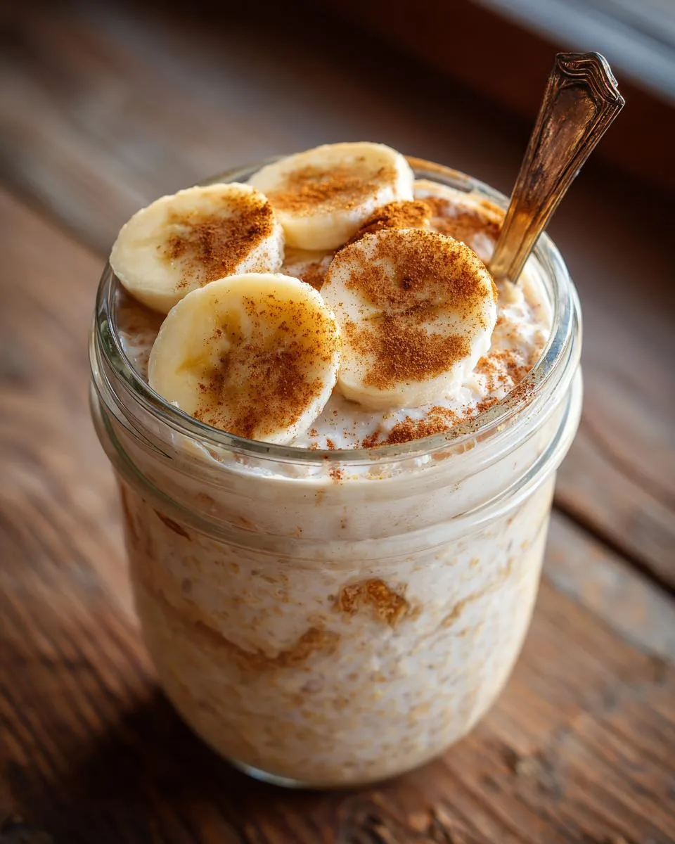 Cinnamon Banana Overnight Oats - detail 2