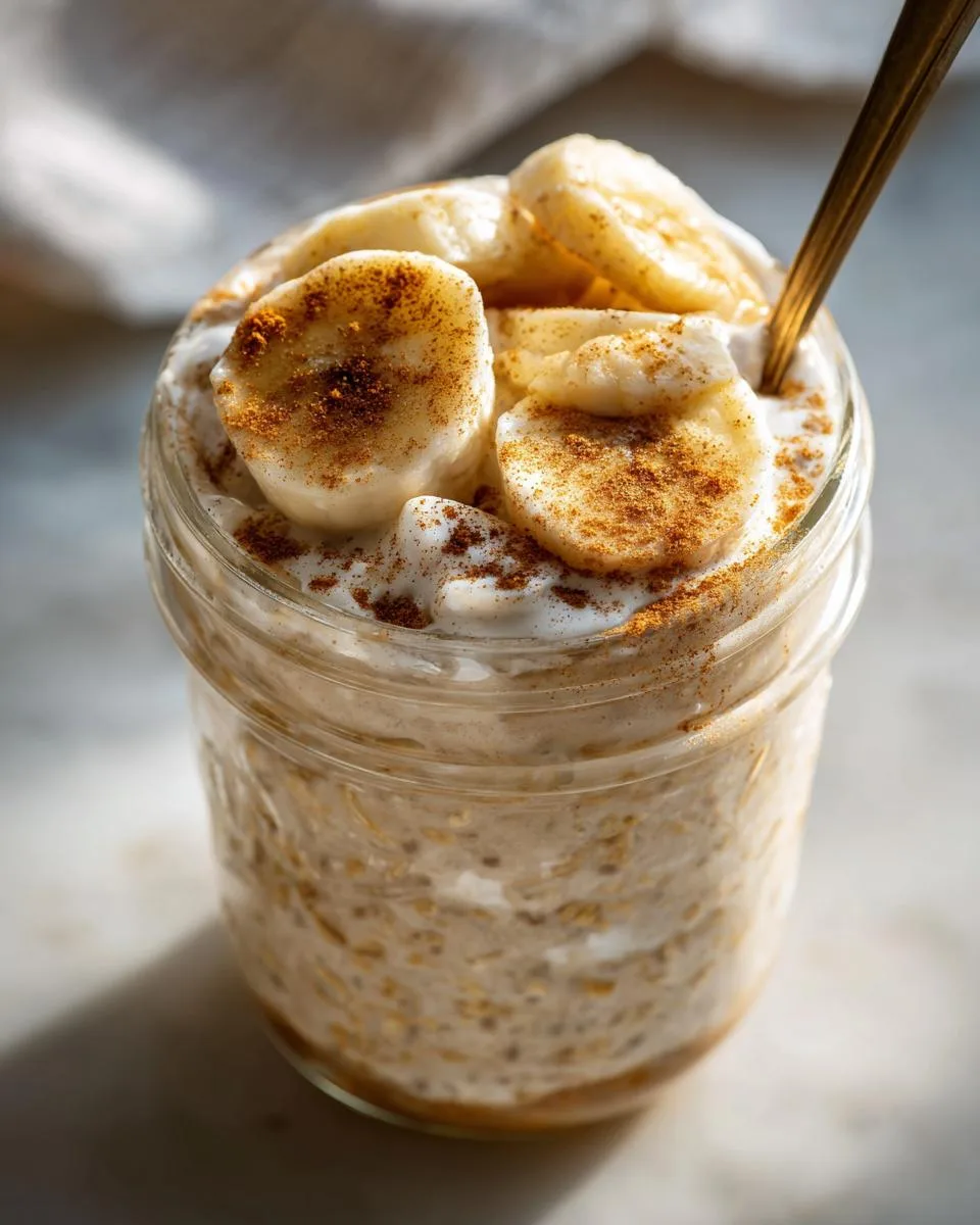 Cinnamon Banana Overnight Oats - detail 4