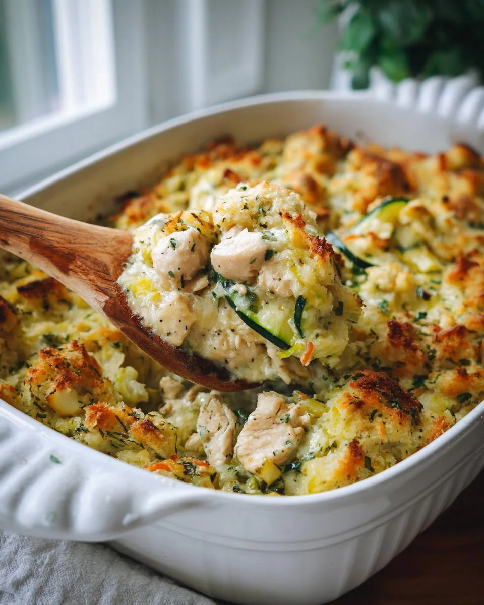 Creamy Chicken Zucchini Casserole - detail 4