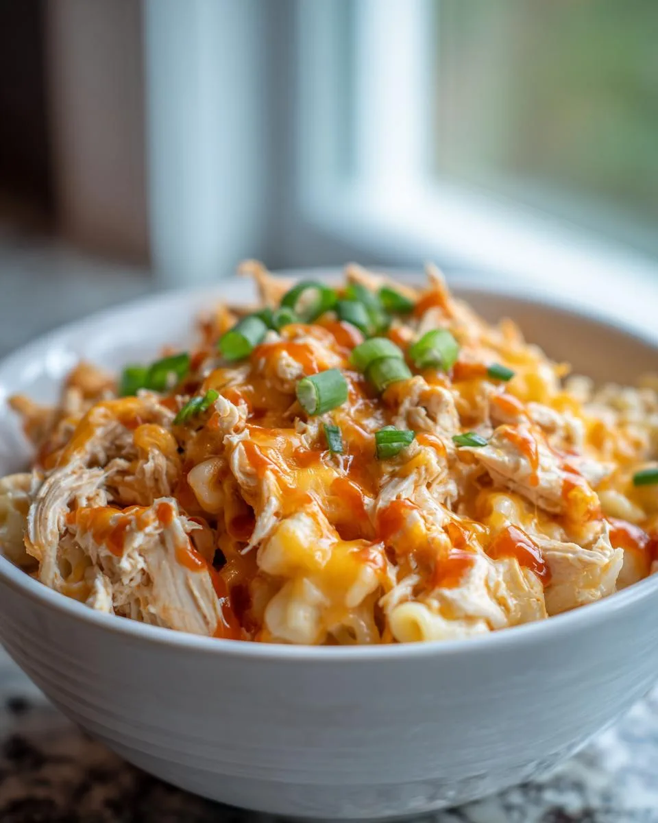 Crockpot Buffalo Chicken Mac Cheese - detail 1