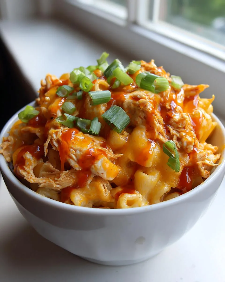 Crockpot Buffalo Chicken Mac Cheese - detail 2