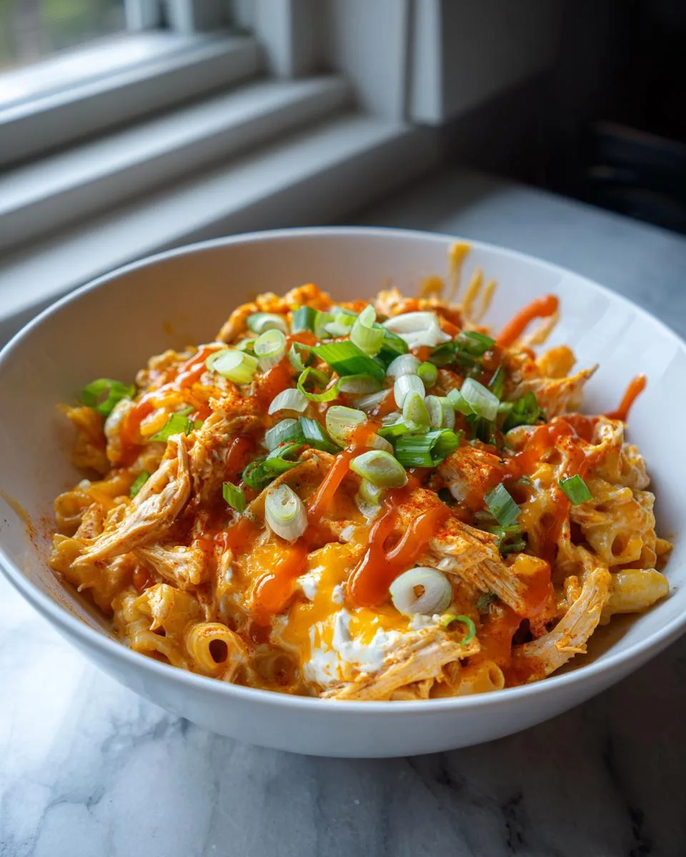 Crockpot Buffalo Chicken Mac Cheese - detail 3