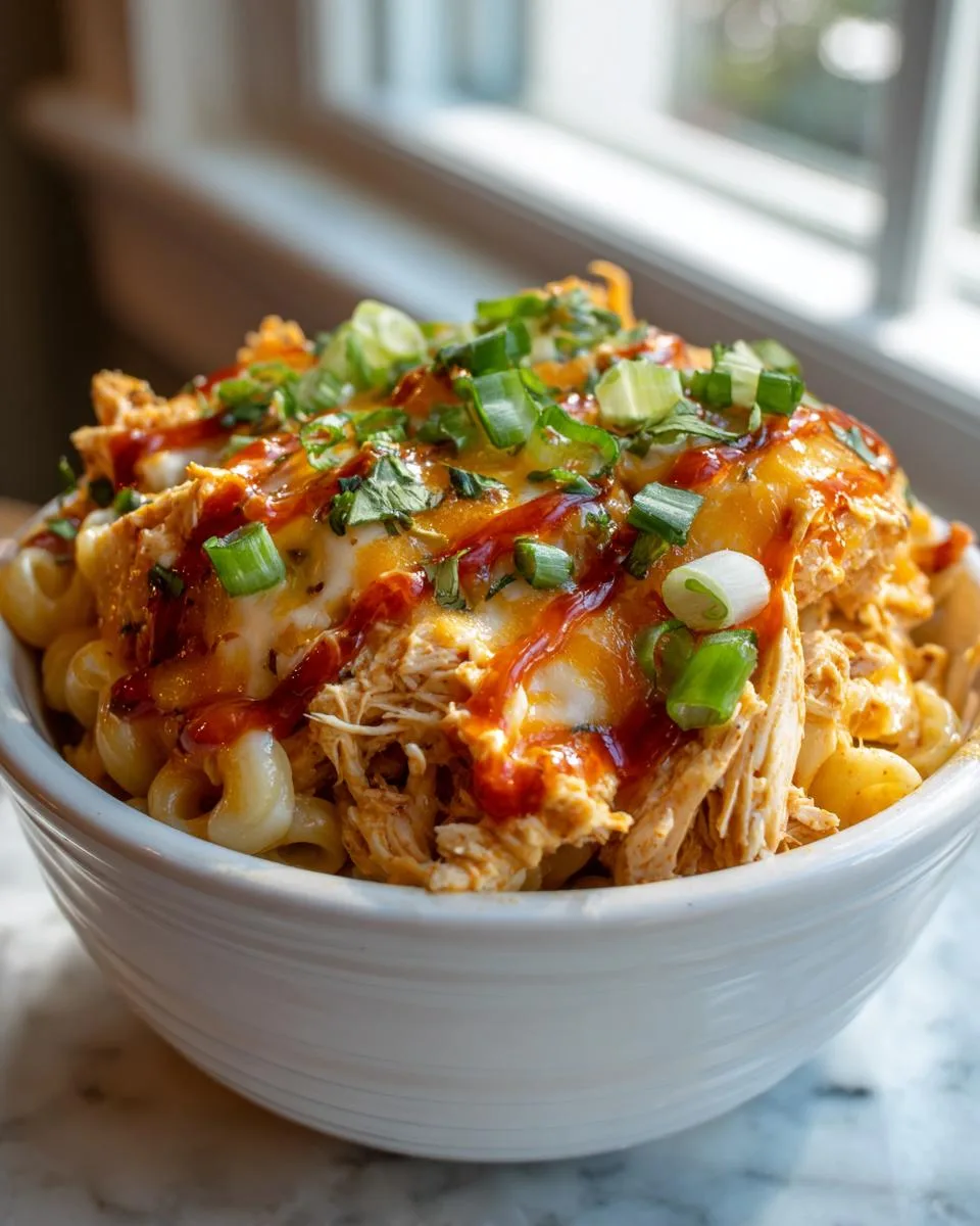 Crockpot Buffalo Chicken Mac Cheese - detail 4