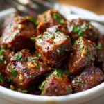Crockpot Garlic Butter Steak Bites Recipe