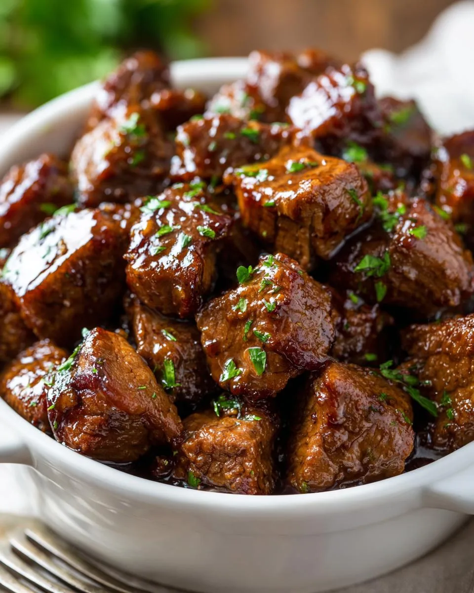 Crockpot Garlic Butter Steak Bites Recipe - detail 2