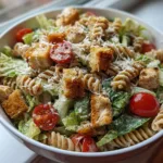 Easy Chicken Caesar Pasta Salad