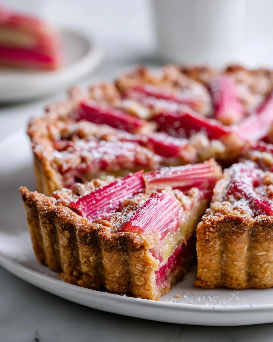 Easy Classic Rhubarb Tart - detail 2